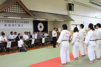 第６７回　国民体育大会柔道競技　新潟県予選会の様子2