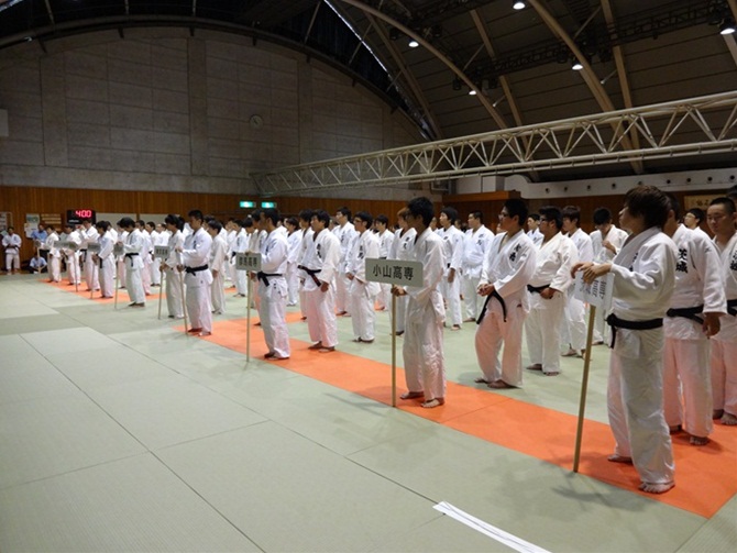 関東信越地区高等専門学校体育大会　柔道競技の様子１