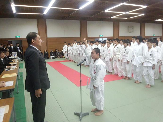 第5回新潟県中学校1年生柔道体重別大会 １年生大会の様子